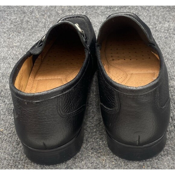 Alfani Brandon Mens Bit Loafer Black Leather Buckle Slip On Shoes 11.5 M - Picture 10 of 16